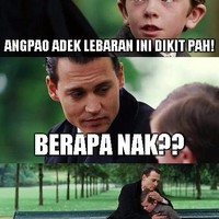 Mungkin angpao Lebaran yang tunainya cuma Rp 2 ribu, tapi yang di transfernya banyak. Kalau kamu dapet angpao Lebarannya tunai atau transfer nih? Foto: 1cak.com