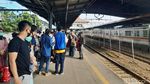 Kondisi Terkini Stasiun Tanah Abang di Hari Pertama Lebaran