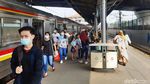 Kondisi Terkini Stasiun Tanah Abang di Hari Pertama Lebaran