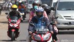 Lalin Perbatasan Bandung Ramai di Tengah Larangan Mudik Lokal
