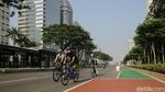 Penampakan Kota Jakarta yang Lengang di Hari Pertama Lebaran