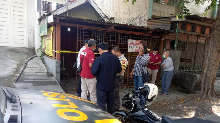 TKP perampokan juragan sembako di Semarang, Rabu (12/5/2021). Foto dikasih teman.