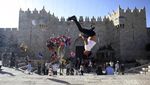 Khusyuknya Salat Idul Fitri di Masjid Al-Aqsa