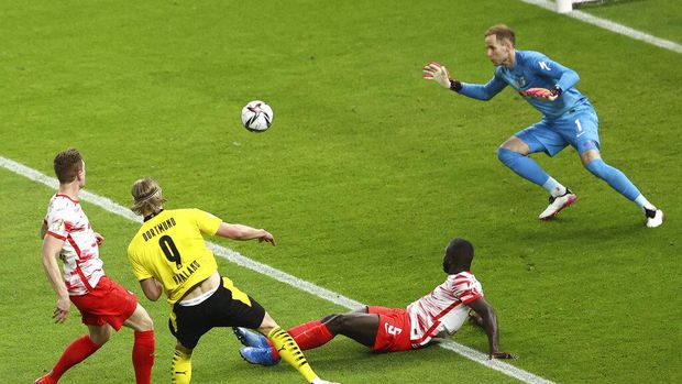 Final DFB Pokal 2020/2021 RB Leipzig vs Borussia Dortmund di Olympiastadion, Berlin, Jumat (14/5/2021) dini hari WIB