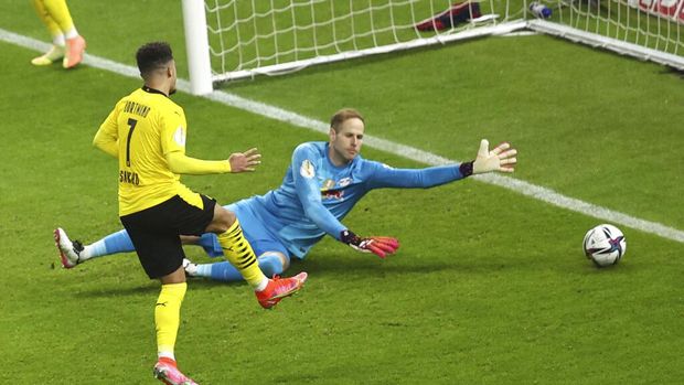 Final DFB Pokal 2020/2021 RB Leipzig vs Borussia Dortmund di Olympiastadion, Berlin, Jumat (14/5/2021) dini hari WIB
