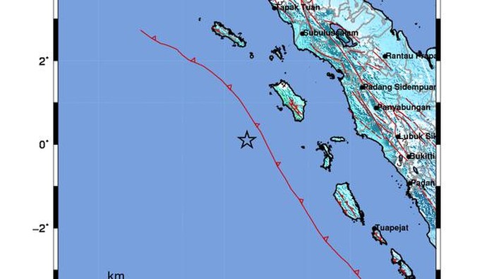 Gempa M 7,2 guncang Nias Barat Sumut (Foto: dok BMKG)