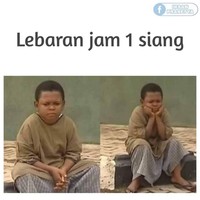 Kalau udah mulai siang biasanya mulai bosan dan nggak tahu mau ngapain. Kalau kamu biasanya ngapain kalau udah mulai bosan di hari Lebaran kayak gini? Foto: instagram.com/receh.ai