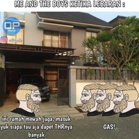 Kegiatan para bocil ketika Lebaran tiba. Keliling komplek buat mintain THR. Foto: facebook