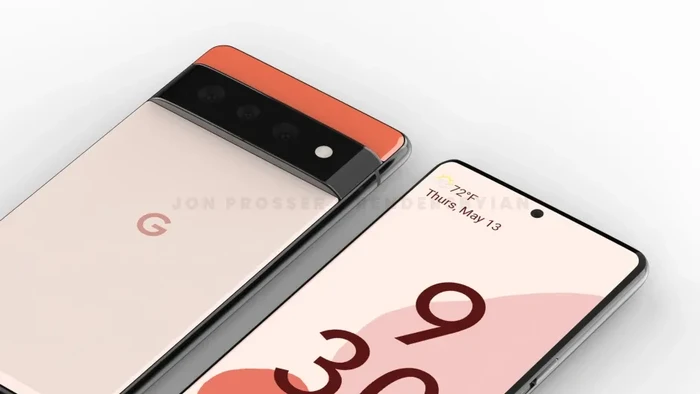 Gambar render Google Pixel 6 dan Pixel 6 Pro.
