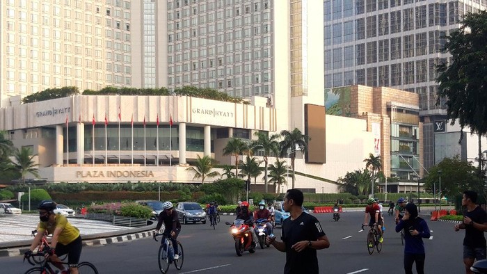 Suasana Bundaran HI di Hari Kedua Lebaran