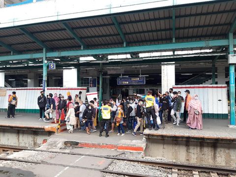 Suasana di Stasiun Manggarai usai ditegur Menhub