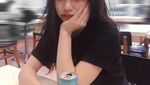 Cantiknya Selebgram Vey Ruby Jane Saat Minum Boba