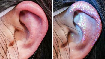 Kuping yang berkilau. Foto: Brightside