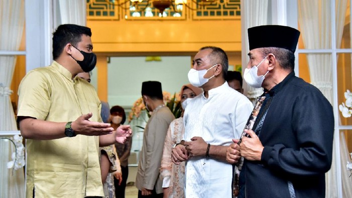 Gubsu Edy Rahmayadi dan Walkot Medan Bobby Nasution Gubsu Edy Rahmayadi dan Walkot Medan Bobby Nasution
