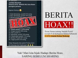 Info Ledakan COVID-19 di Klaten Dipastikan Hoax, Polisi Turun Tangan