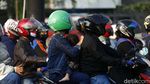 Bahaya! Aksi Pemudik Boceng Anak Tanpa Helm