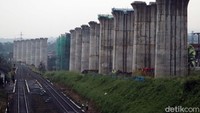 Seperti ini progres terkini proyek pembangunan Kereta Cepat Jakarta Bandung (KCJB) di wilayah Kabupaten Bandung Barat, Minggu (16/5/2021).