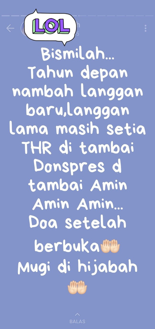 Kata-kata si seller yang satu ini juga nggak kalah bikin mikir keras. Doorprize bisa jadi donspres. Bikin yang baca jadi auto pusing tujuh keliling. Foto: Instagram/@dr.herp