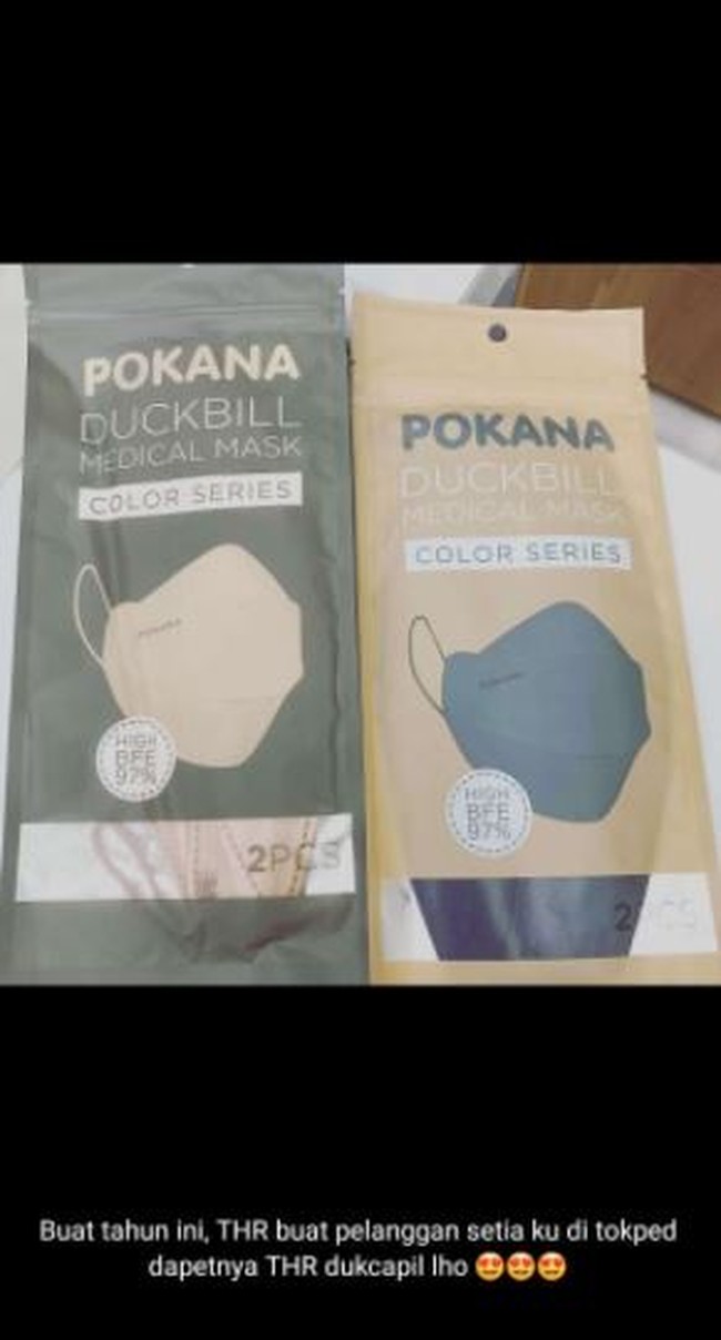 Dapet THR dukcapil guys.. Ada yang tahu dukcapil itu apa? Padahal di gambar yang dikasih sih sudah tertera jelas namanya duckbill. Foto: Instagram/@dr.herp