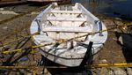 Ini Perahu yang Terbalik di Waduk Kedungombo
