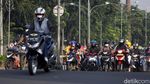 Jalan Kalimalang Mulai Ramai Pemudik Motor