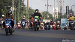 Jalan Kalimalang Mulai Ramai Pemudik Motor