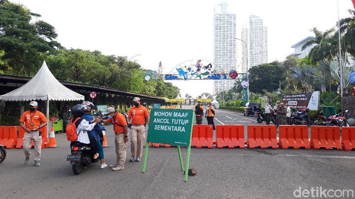 Kawasan Ancol ditutup hingga 17 Mei (Rakha/detikcom)