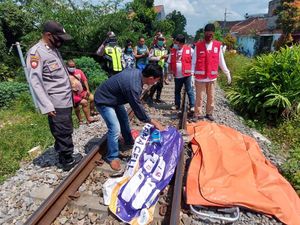 Wanita di Blitar Tewas Tertabrak KA Penataran