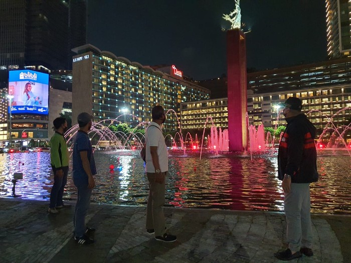 Melihat Monas-Bundaran HI Jakarta Rasa Palestina