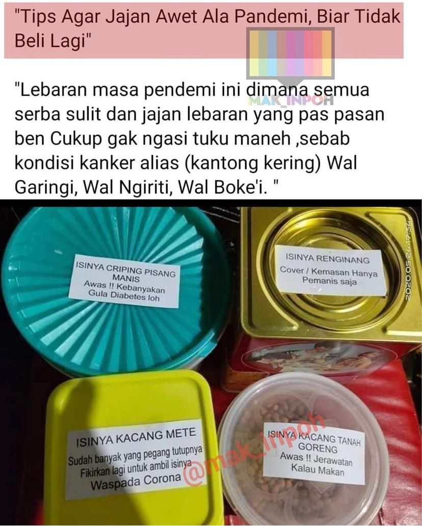 Ngakak! Ini Cara Hemat Agar Kue Lebaran Tak Cepat Habis