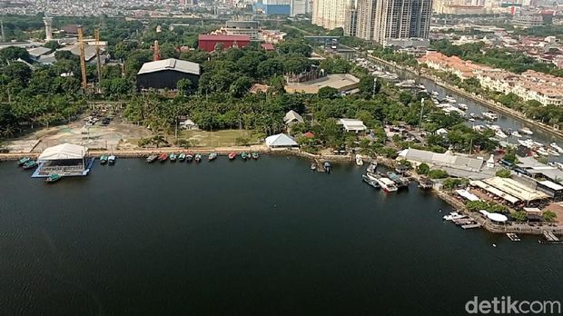 Pantauan tempat wisata Ancol, Jakarta Utara (Jakut) via udara dengan memakai Helikopter Bell 429, Minggu (16/5/2021)