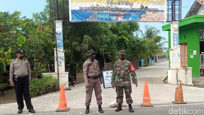 Wisata pantai Jayanti dan Cemara Cianjur ditutup sementara