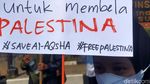 Aksi Bela Palestina Menggema di Surabaya