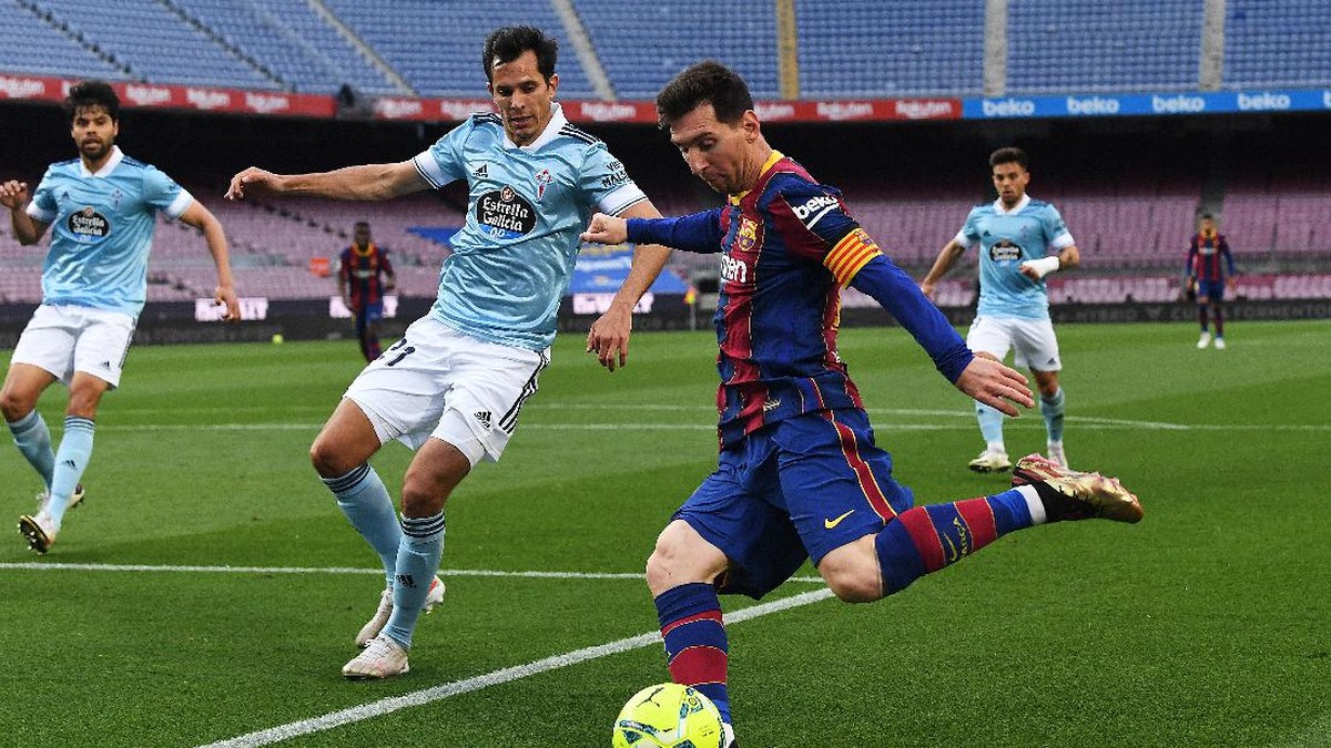 Barcelona kalah 1-2 dari Celta Vigo di Camp Nou. (Foto: Getty Images/David Ramos)