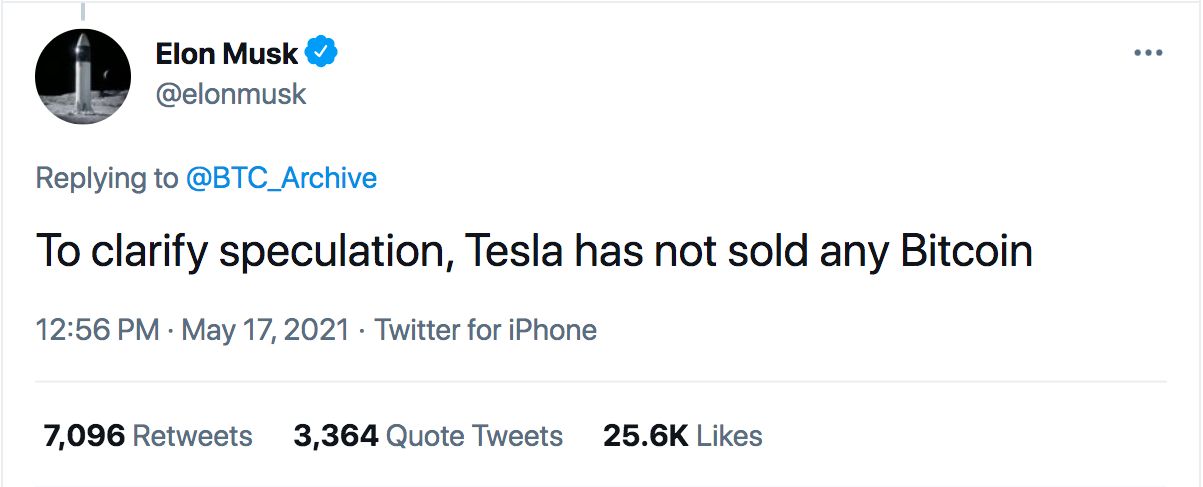 Klarifikasi Elon Musk Tesla Belum Jual Bitcoinnya