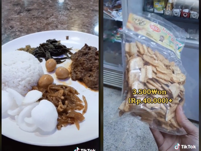 Segini Harga Nasi Padang dan Ikan Asin Indonesia di Korea