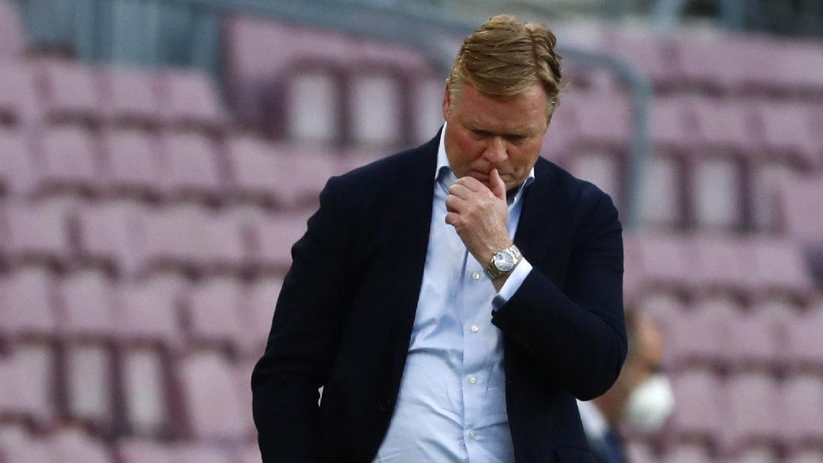 Barcelona 99% Akan Pecat Ronald Koeman. (Foto: AP/Joan Monfort)