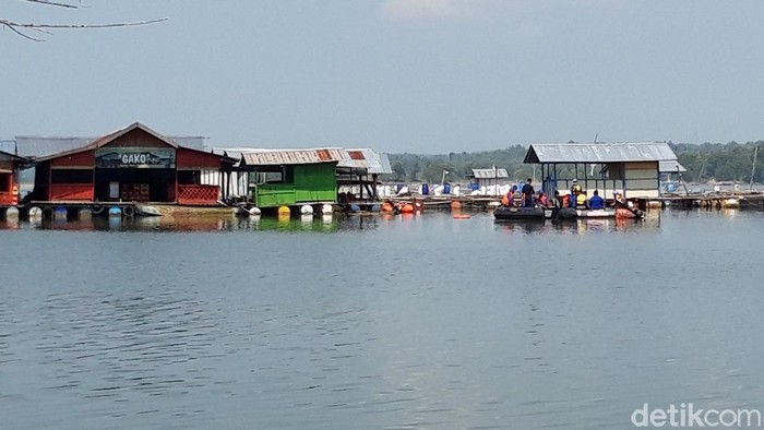 Lokasi tenggelamnya perahu di Waduk Kedungombo, Boyolali, Senin (17/5/2021).