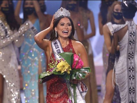Miss Mexico Andrea Meza (Tangkapan Layar via Instagram @andreamezamx)