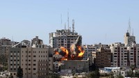 Tiga rudal berat menghantam gedung 12 lantai di Gaza yang merupakan kantor Associated Press (AP) dan Al Jazeera, pada Sabtu (15/5) lalu.