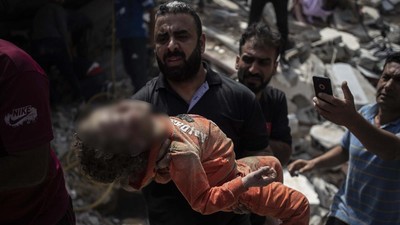 Potret Anak-anak Palestina Jadi Korban Serangan Israel