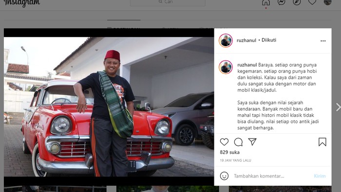 Wagub Jabar Uu Ruzhanul Ulum mencari montir atau orang yang bisa menghidupkan mobil jadul miliknya