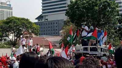 Aksi Mendesak Usir Orang Israel Dari Indonesia