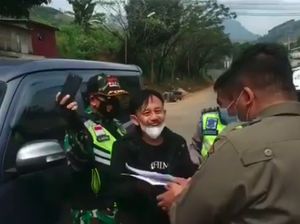 Viral Ibu Marah-marah, Senyum Epy Kusnandar Saat Dicegat Prokes Jadi Sorotan