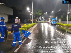 Sejumlah Titik di Mampang Prapatan Jaksel Sempat Tergenang Semalam