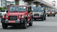 Mahindra Thar generasi terbaru resmi meluncur secara global pada Oktober 2020 lalu. Mobil tersebut saat ini  dipasarkan lebih dulu di India. Foto: Mahindra
