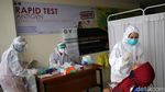 Pemudik Dites Antigen di Terminal Pulogebang