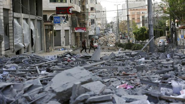 Militer Israel terus melancarkan serangan terhadap Palestina. Ratusan warga Palestina tewas.
