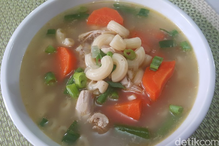 Resep Sop Ayam Makaroni Resep Sop Ayam Makaroni