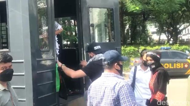 Tiga WNA diamankan dalama aksi bela Palestina di Kedubes AS